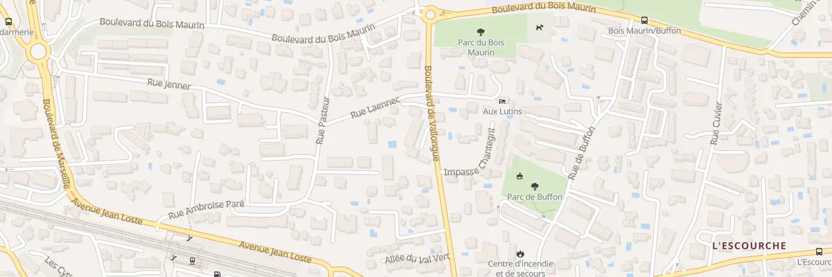 Plan du 231 Bd de Vallongue à Bandol