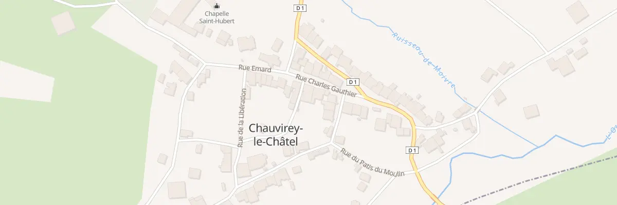 Plan du 6 Rue Charles Gauthier à Chauvirey-le-Châtel