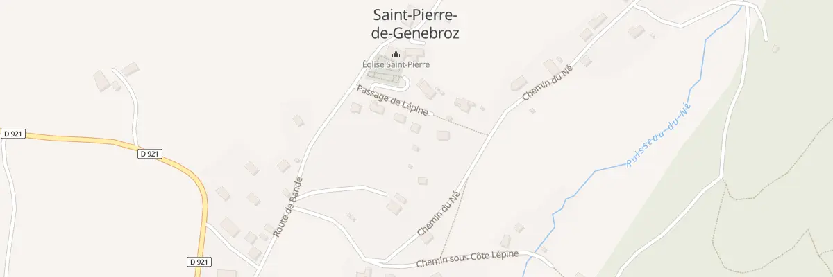 Plan du 80 Pas de Lépine à Saint-Pierre-de-Genebroz