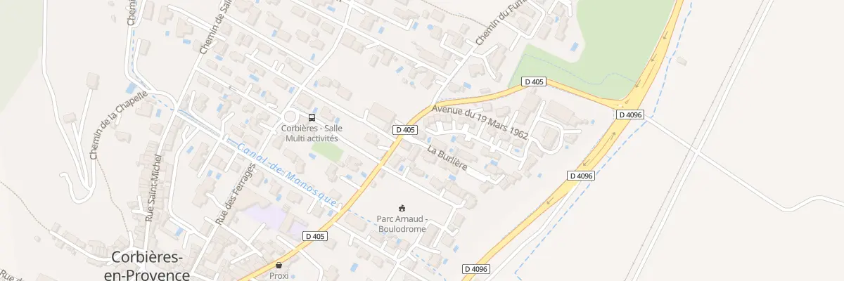 Plan du 7137 Rte de Manosque à Corbières-en-Provence