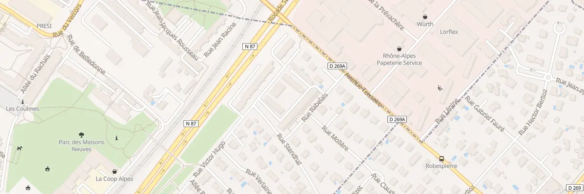 Plan du 8 Rue Rabelais à Eybens