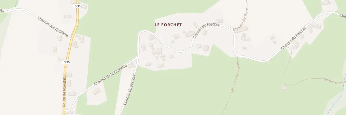 Plan du 560 Che du Forchet à Ayn