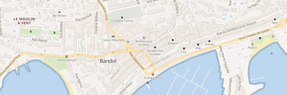 Plan du 10 Rue Pons à Bandol