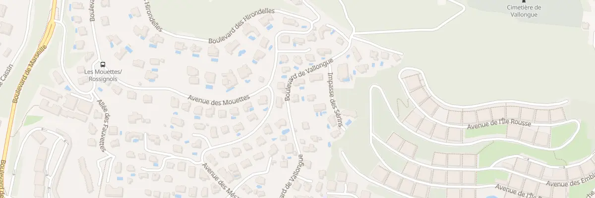 Plan du 608 Bd de Vallongue à Bandol