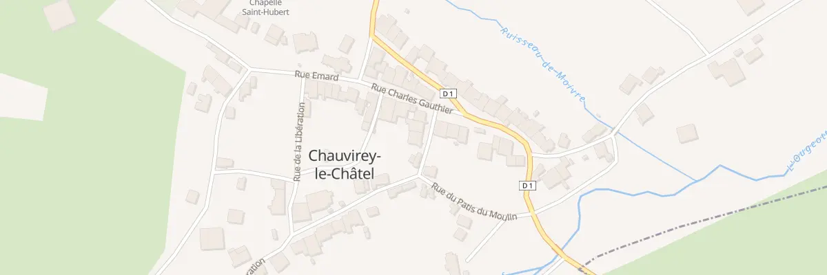 Plan du 4 Rue de là à Chauvirey-le-Châtel