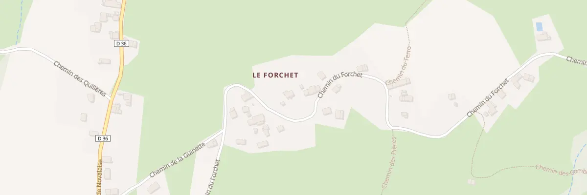 Plan du 559 Che du Forchet à Ayn