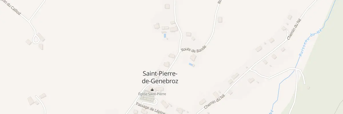 Plan du 583 Rte de Bande à Saint-Pierre-de-Genebroz