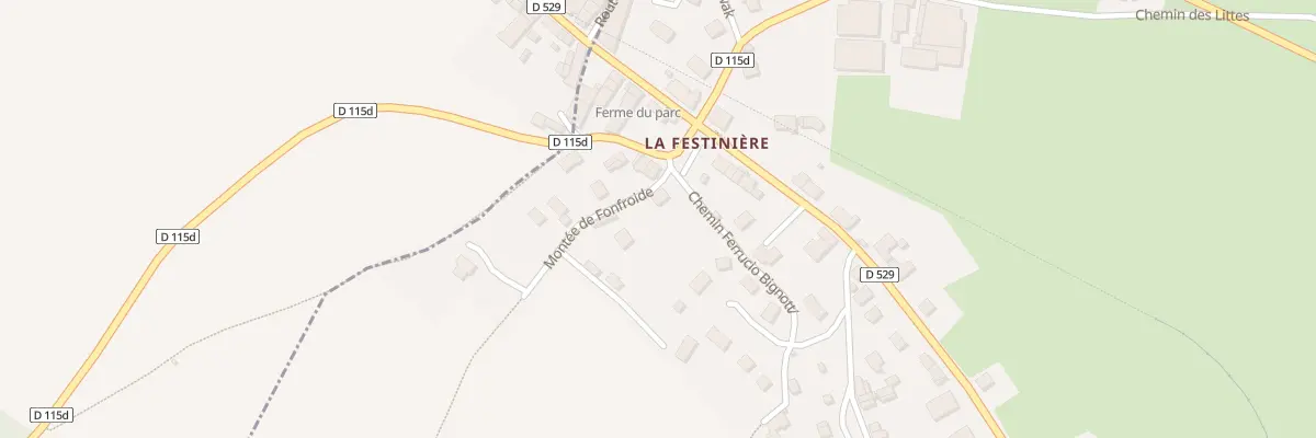 Plan du 1 Mte de Fonfroide à Pierre-Châtel