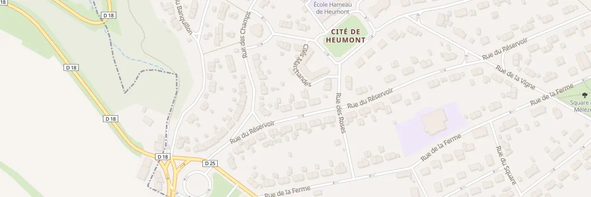 Plan du 14 Rue du Réservoir à Réhon