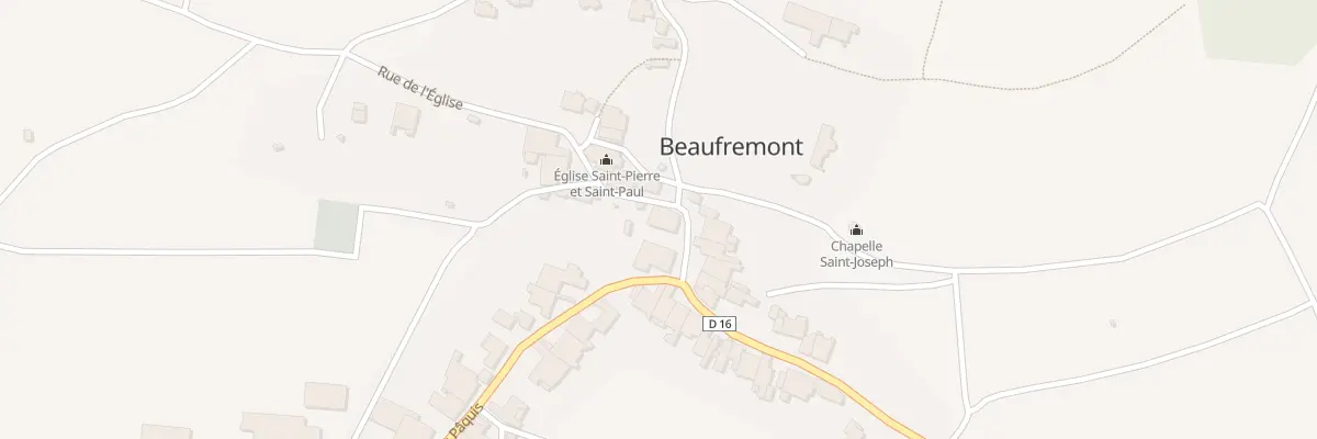 Plan du 10 Rue du Centre à Beaufremont
