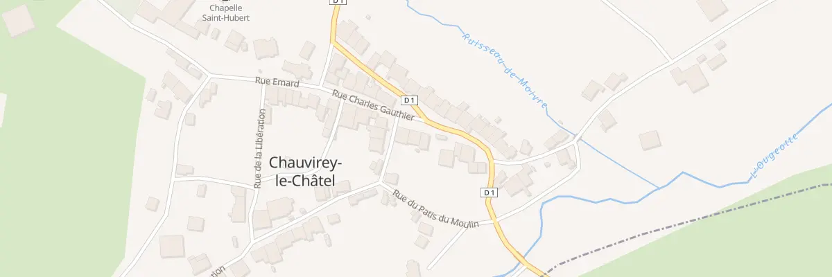 Plan du 12 Rue Charles Gauthier à Chauvirey-le-Châtel
