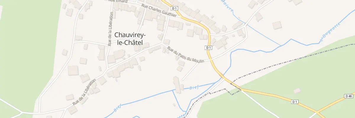 Plan du 4 Rue du Patis du Moulin à Chauvirey-le-Châtel