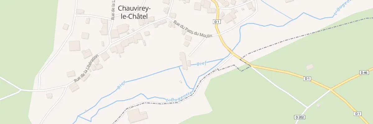 Plan du 8 Rue du Patis du Moulin à Chauvirey-le-Châtel