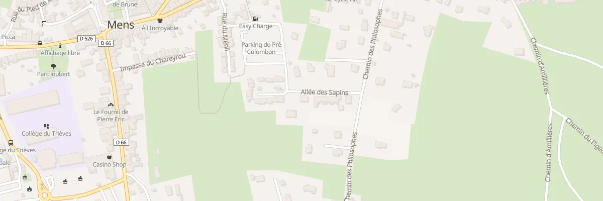 Plan du 97 All des Sapins à Mens