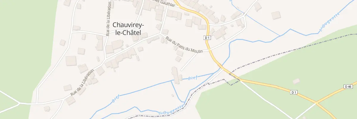 Plan du 6 Rue du Patis du Moulin à Chauvirey-le-Châtel