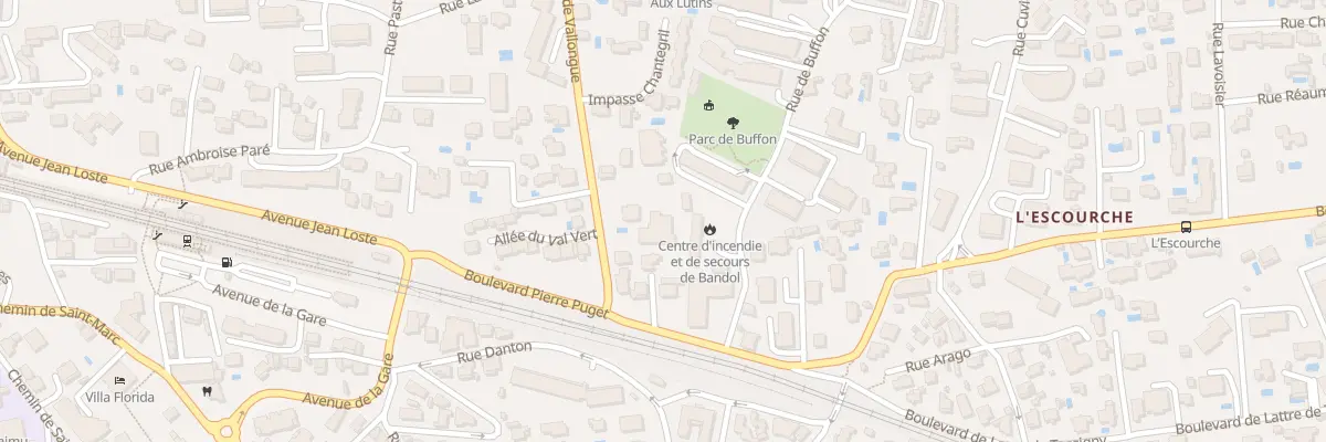 Plan du 92 Bd de Vallongue à Bandol
