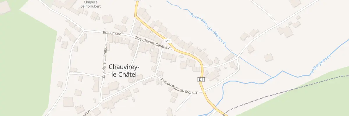 Plan du 14 Rue Charles Gauthier à Chauvirey-le-Châtel