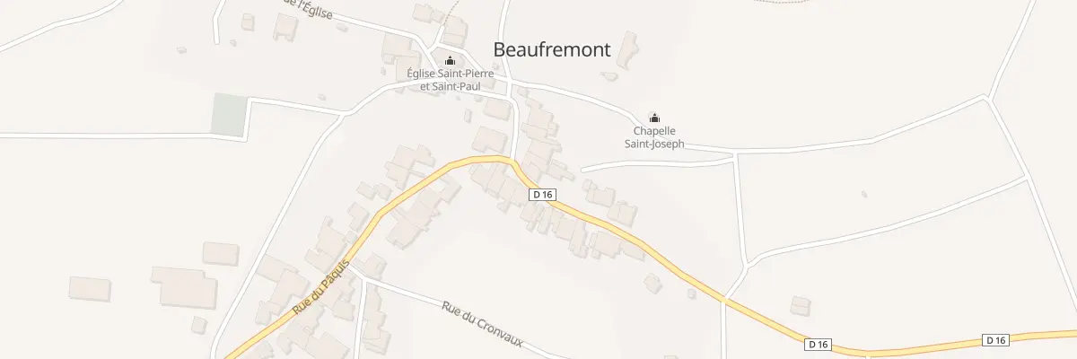 Plan du 25 Rue du Loup à Beaufremont