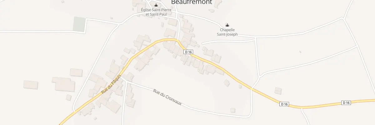 Plan du 54 Rue du Loup à Beaufremont