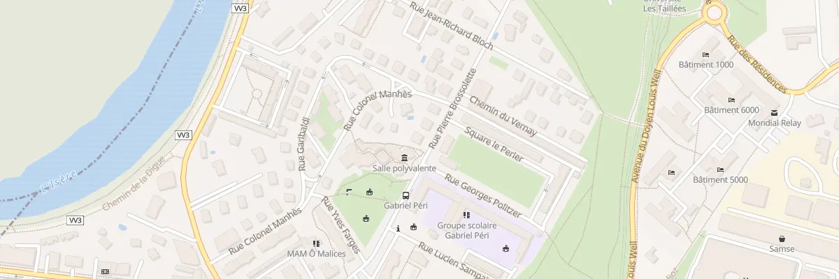 Plan du 12 Rue Pierre Brossolette à Saint-Martin-d’Hères