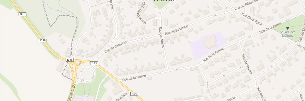 Plan du 21 Rue du Réservoir à Réhon