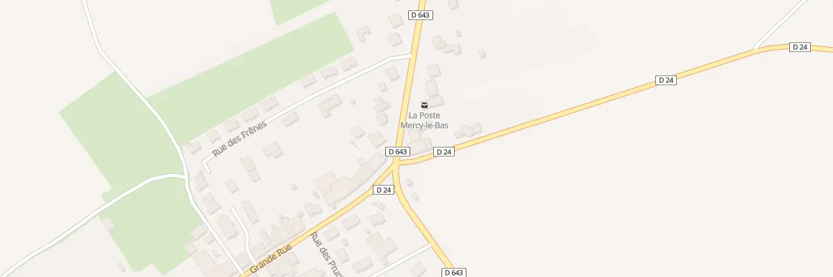 Plan du 91 Rte Nationale à Mercy-le-Bas