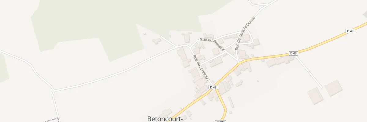 Plan du 11 Rue des Endrays à Betoncourt-sur-Mance