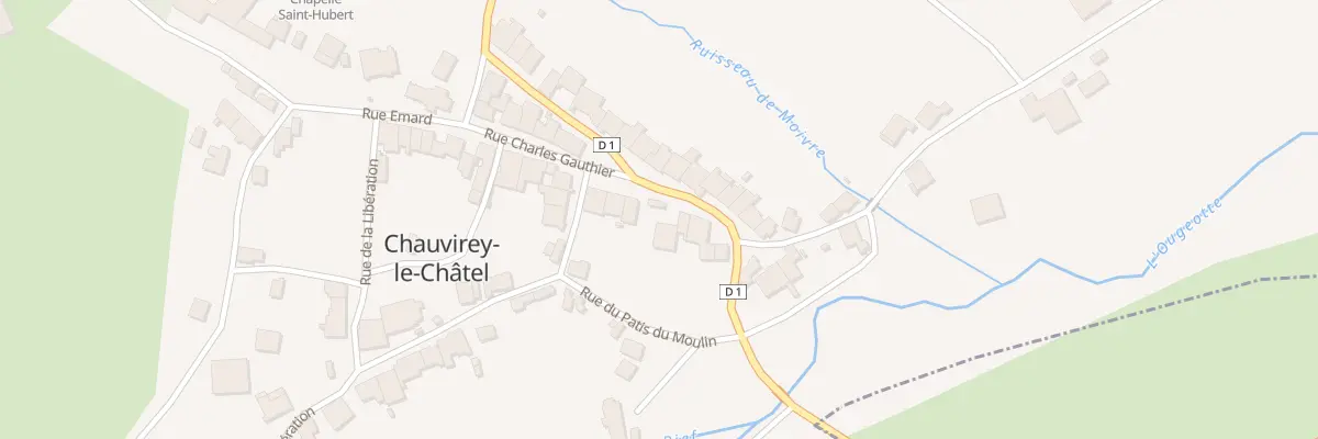 Plan du 16 Rue Charles Gauthier à Chauvirey-le-Châtel