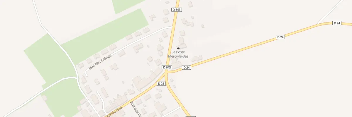 Plan du 89 Rte Nationale à Mercy-le-Bas