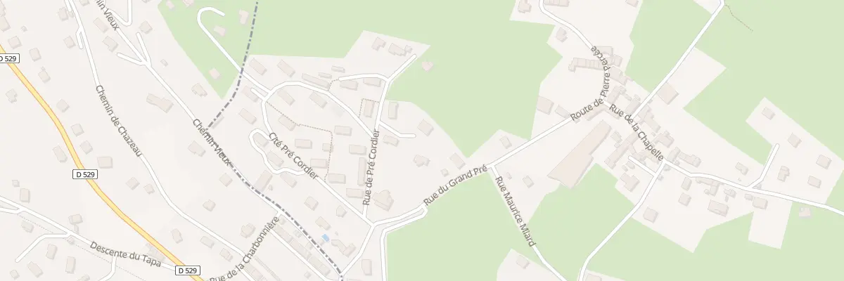 Plan du 3 Rue de Pré Cordier à Pierre-Châtel