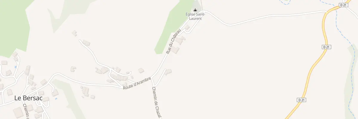 Plan du 5003 Le Chateau au Bersac