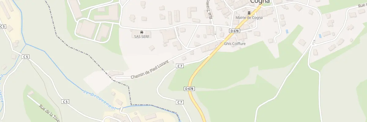 Plan du 6 Che de Pied Lozant à Cogna