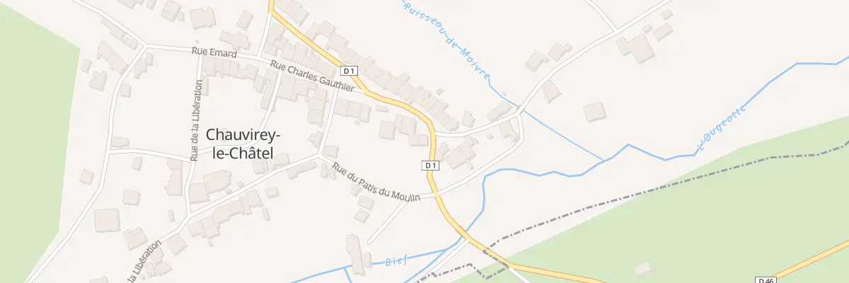 Plan du 20 Rue Charles Gauthier à Chauvirey-le-Châtel