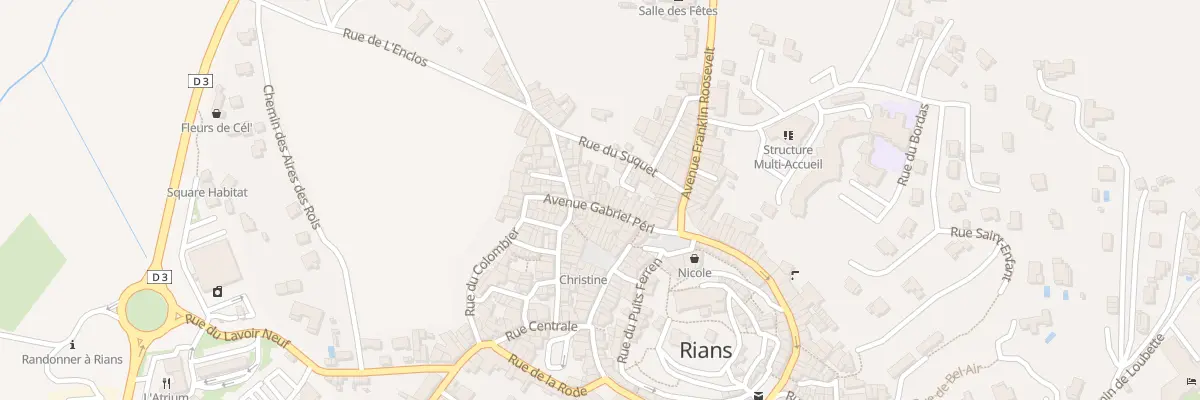 Plan du 23 Av Gabriel Peri à Rians