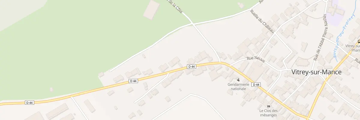 Plan du 13 Rue de Lattre de Tassigny à Vitrey-sur-Mance