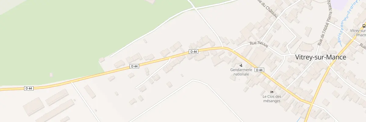Plan du 12 Rue de Lattre de Tassigny à Vitrey-sur-Mance