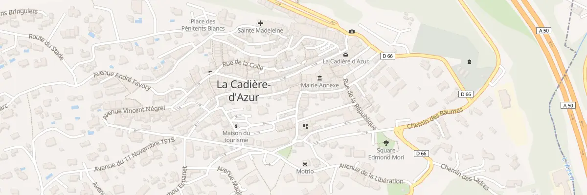 Plan du 7 Rue Aristide Briand à La Cadière-d’Azur