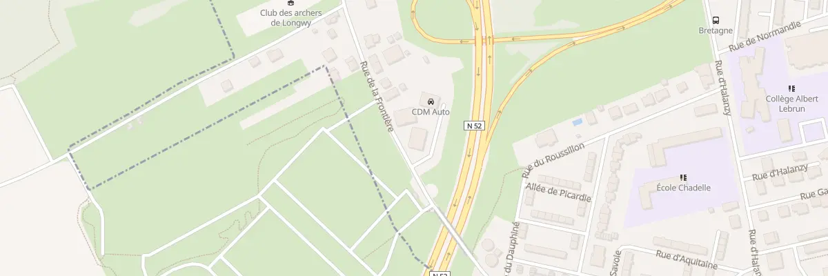 Plan du 24 Rue de la Frontière à Longwy