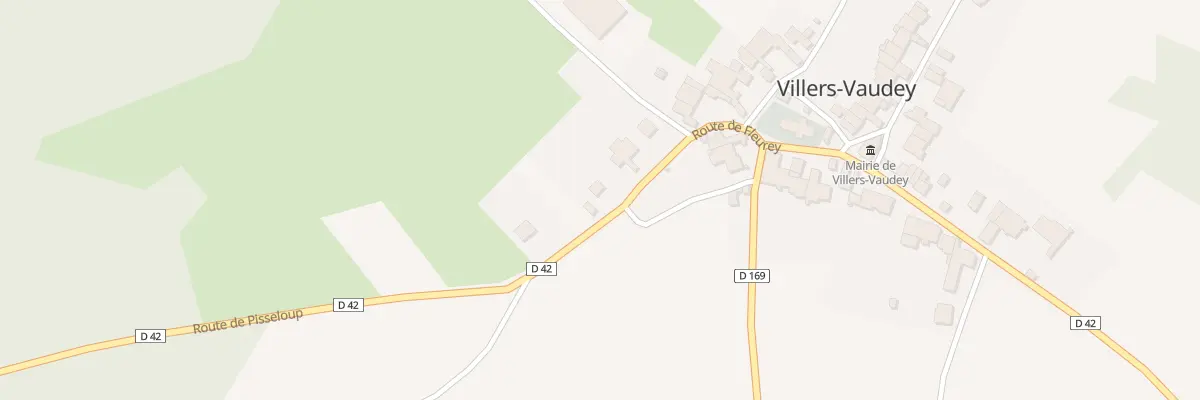 Plan du 7 Rue de Pisseloup à Villers-Vaudey