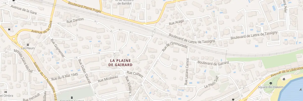 Plan du 160 Rue Charles Gounod à Bandol
