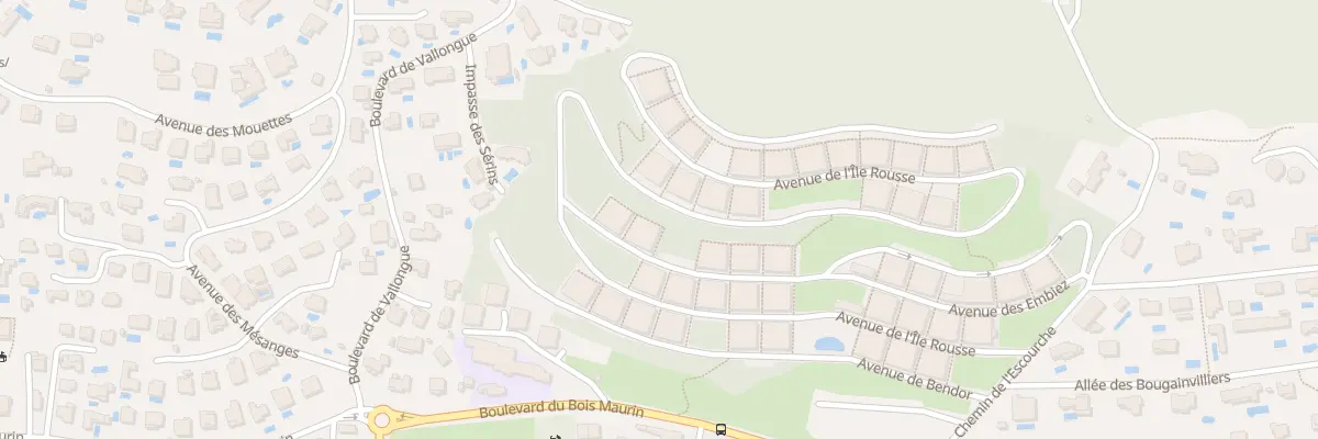 Plan du 71 Che de l’Escourche à Bandol
