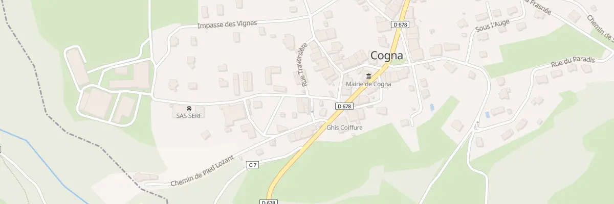 Plan du 6 Rue Traversiere à Cogna