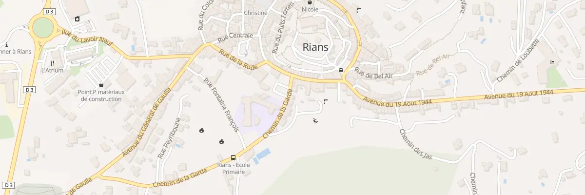 Plan du 35 Che de la Garde à Rians