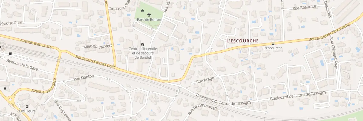 Plan du 99 Bd de l’Escourche à Bandol