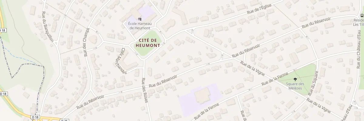 Plan du 38 Rue du Réservoir à Réhon