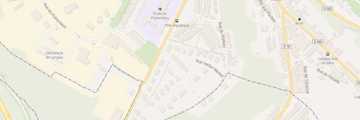 Plan du 7 Rue Maurice Ravel à Longwy