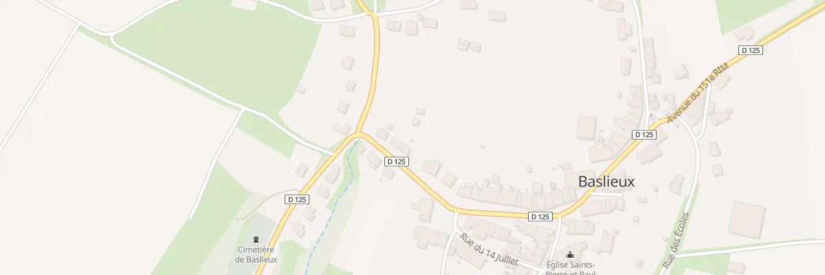 Plan du 1 Rte de Pierrepont à Baslieux