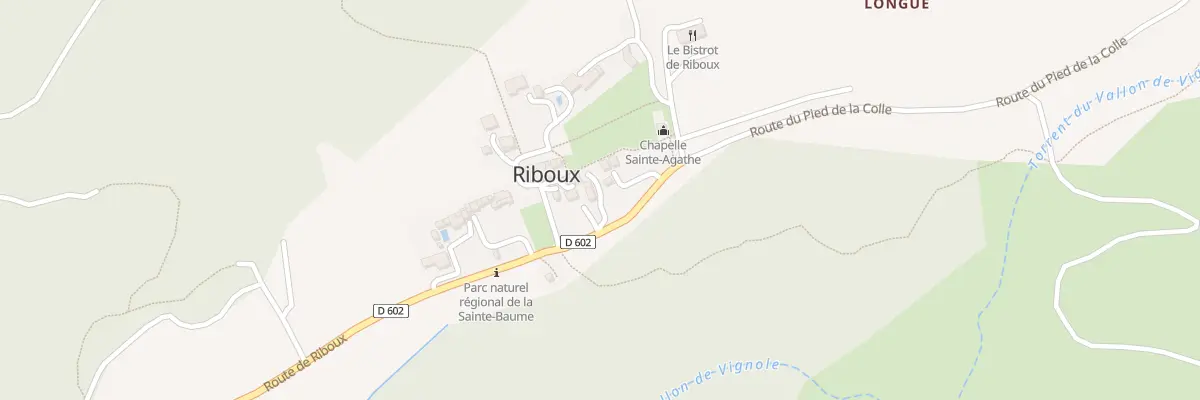 Plan du Village à Riboux