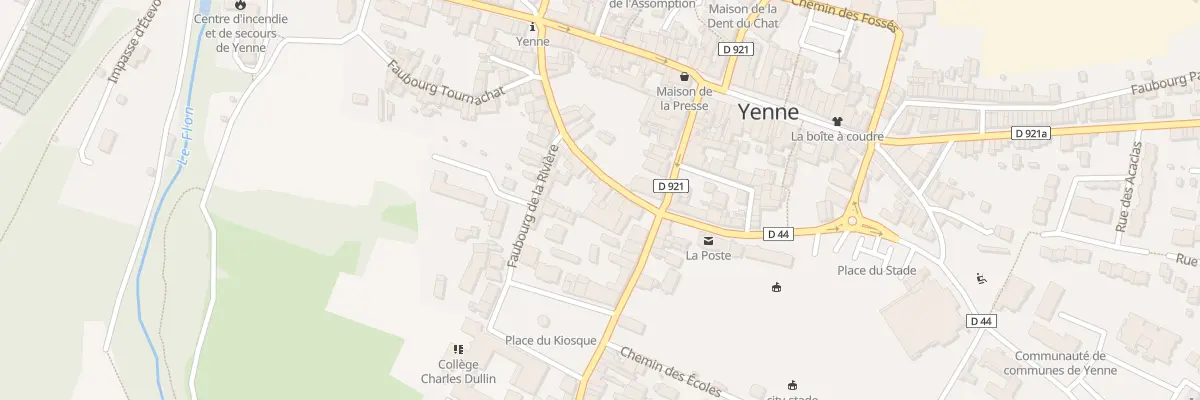 Plan du 152 Che de Ronde à Yenne