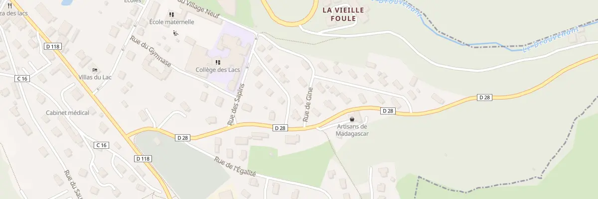 Plan du 6 Rue de Gine à Clairvaux-les-Lacs